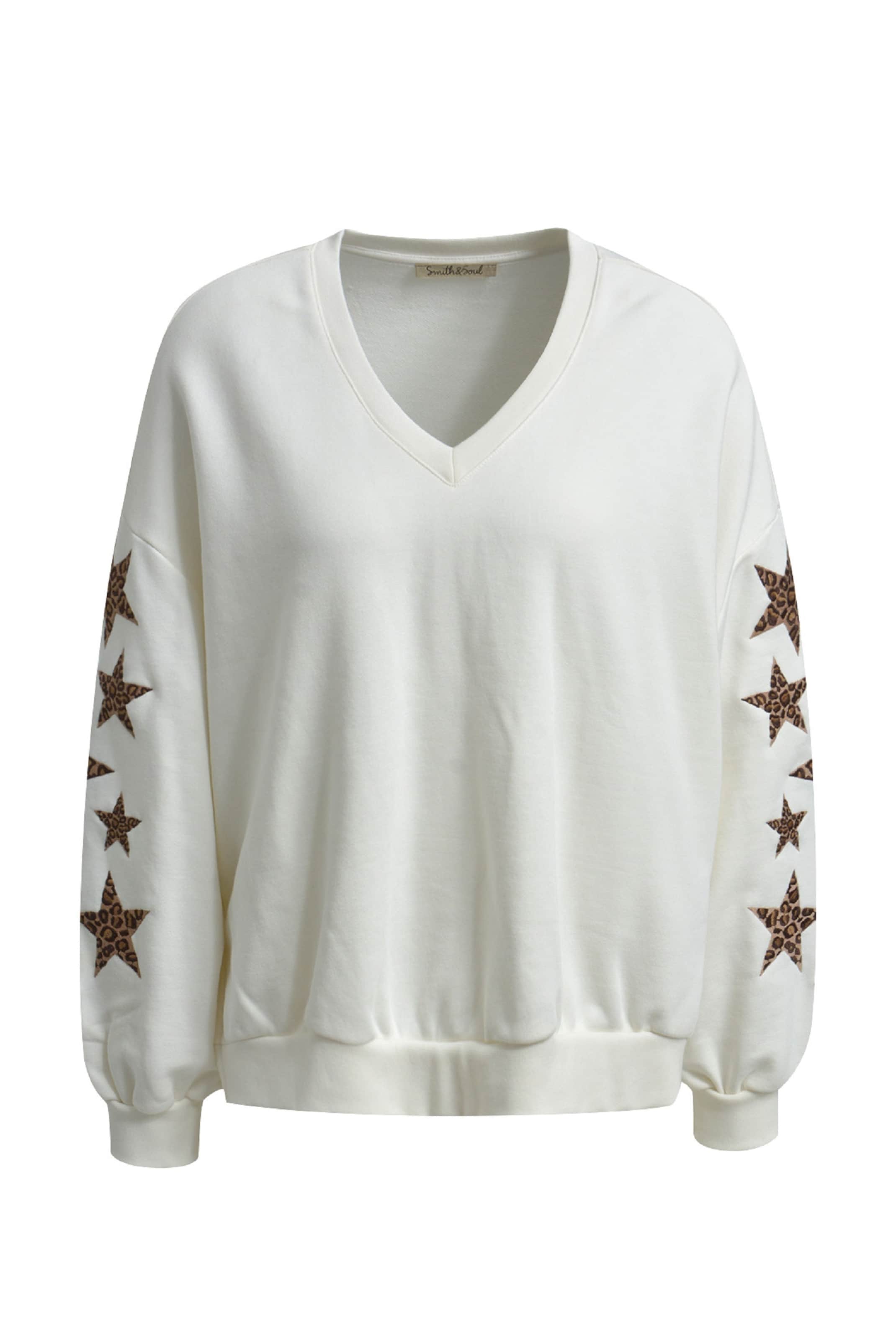 Smith&Soul Sweatshirt in Weiß: Vorderseite