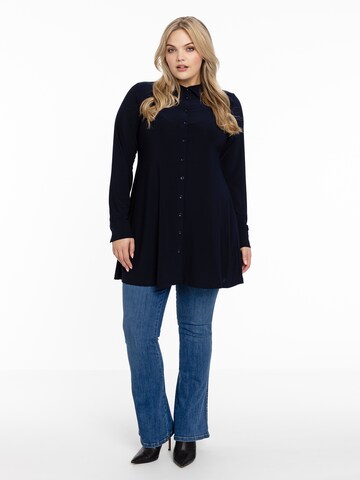 Yoek Blouse in Blauw