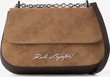 Karl Lagerfeld Shoulder bag in Brown: front