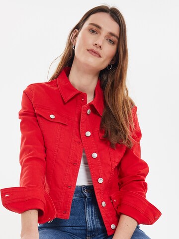 Threadbare Between-season jacket 'Rome' in Red