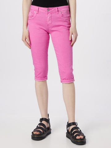 Coupe slim Pantalon 'Jenna' Hailys en rose : devant