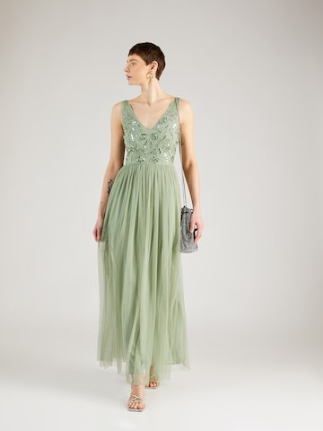 Robe de soirée 'Dorothy' LACE & BEADS en vert