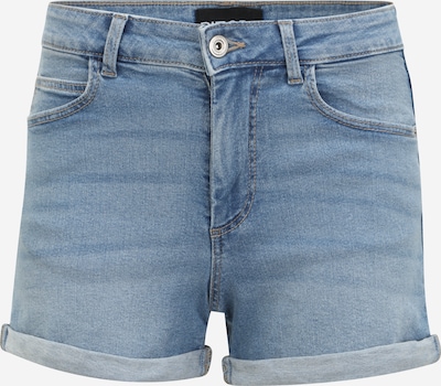 Pieces Petite Shorts 'PACY' in blue denim, Produktansicht