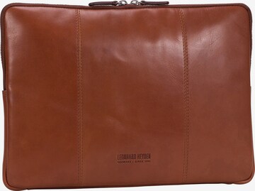 LEONHARD HEYDEN Laptop Bag 'Cambridge' in Brown: front