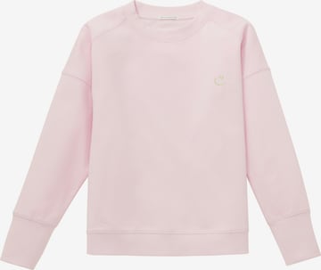 Sweat-shirt TOM TAILOR en rose : devant