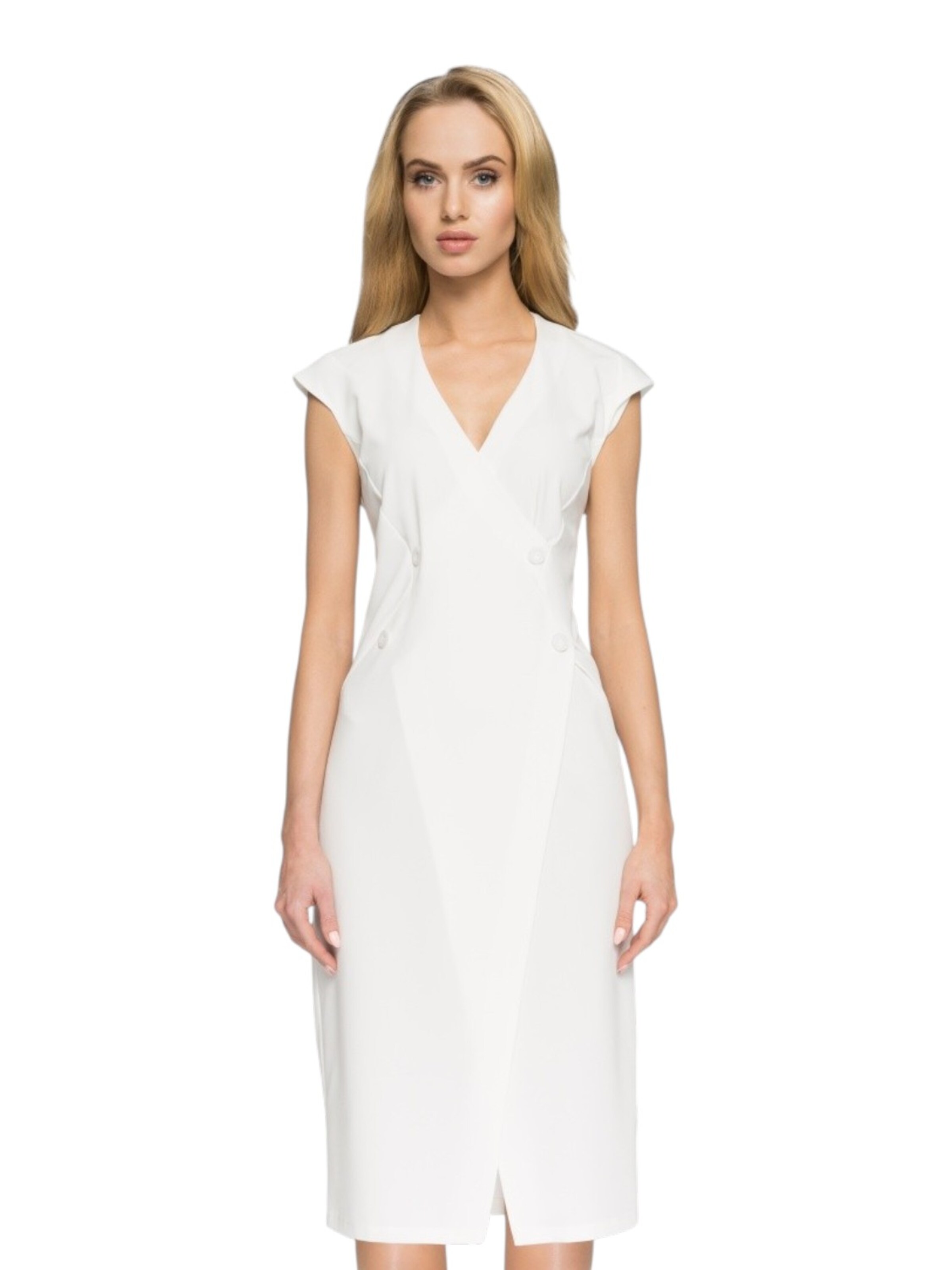 Stylove Cocktail Dress 'Cocktail dress 112623' in Beige: front
