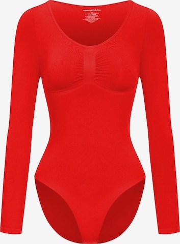 Body modelant 'Bodysuit Sculpting Shapewear Longsleeve mit Slip' cfab (formerly creamy fabrics) en rouge : devant
