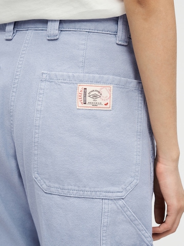 Weekend Max Mara Wide Leg Cargobukser 'SKIPPER' i blå