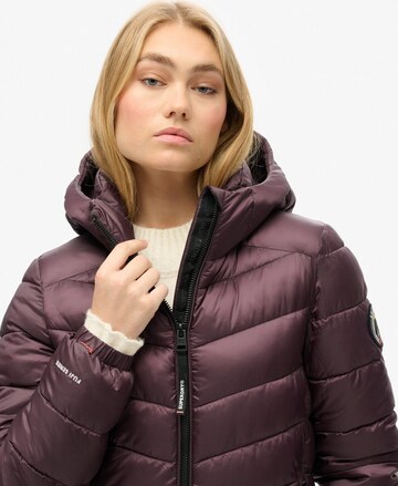 Superdry Winter coat 'Fuji' in Purple