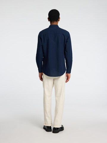SELECTED Slim fit Button Up Shirt in Blue