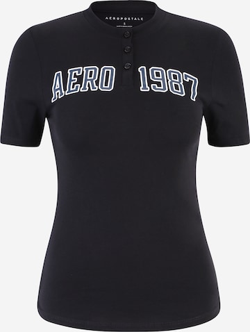 AÉROPOSTALE Shirts i sort: forside