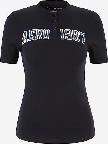 melns AÉROPOSTALE T-Krekls: no priekšpuses