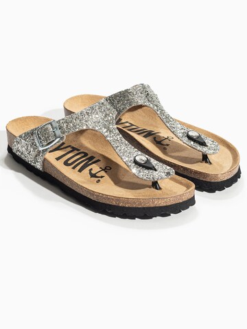 Bayton - Sandalias de dedo 'Mercure' en plata