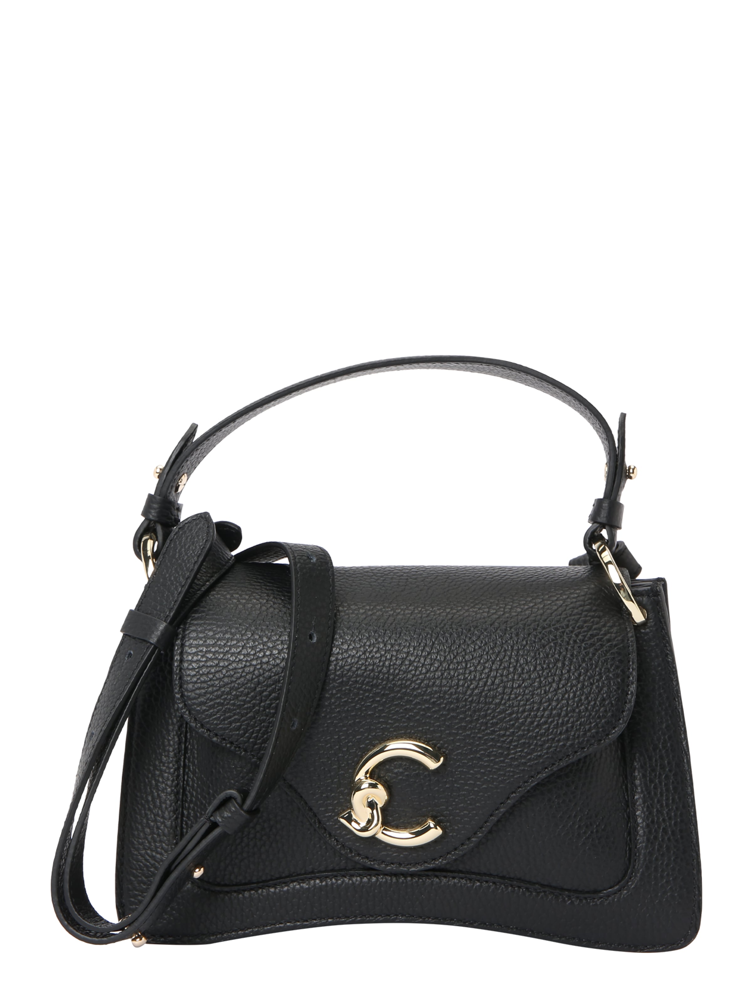 Coccinelle - Mala de ombro 'Me' em preto: frente