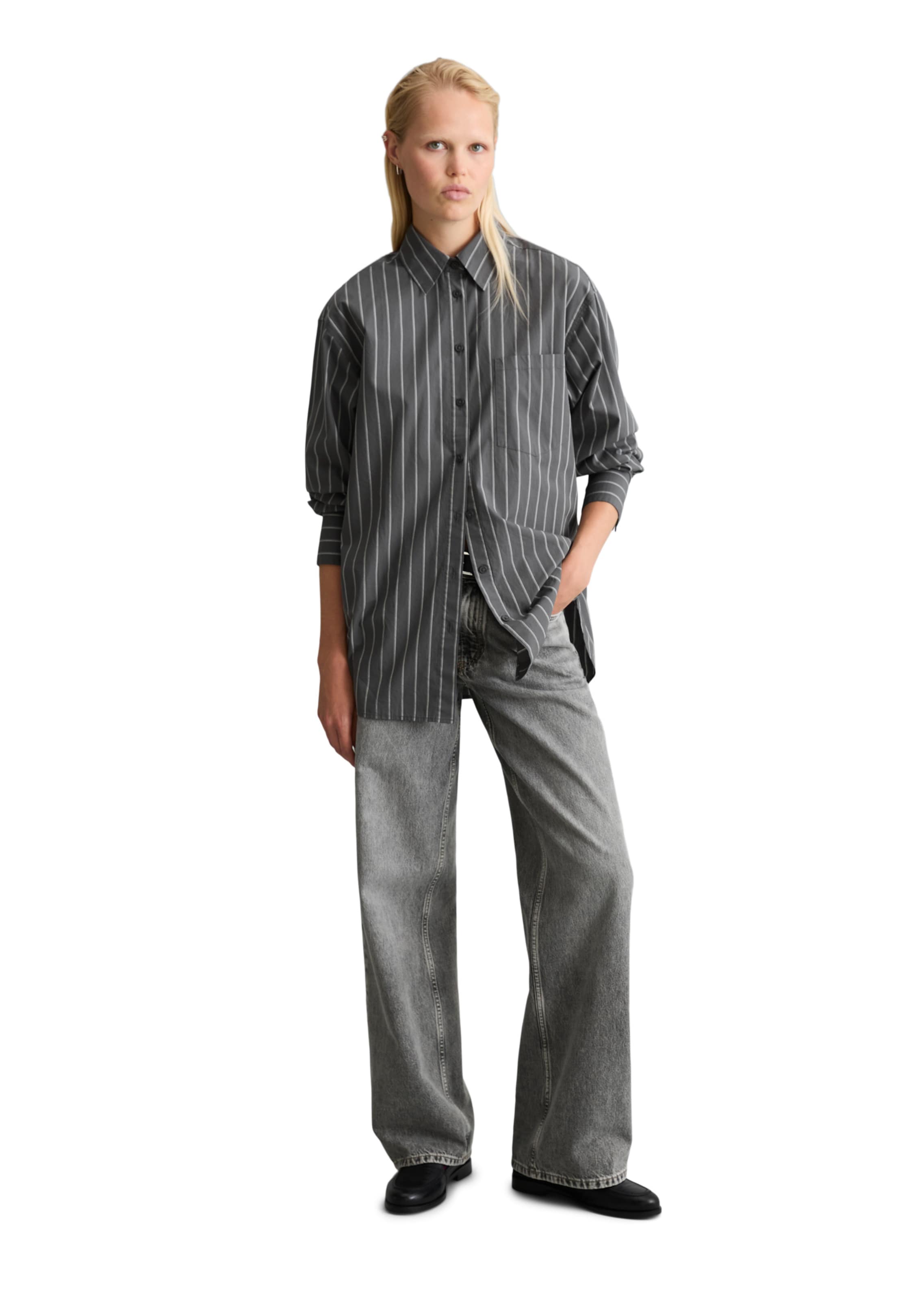 Marc O'Polo DENIM Blouse in Grijs