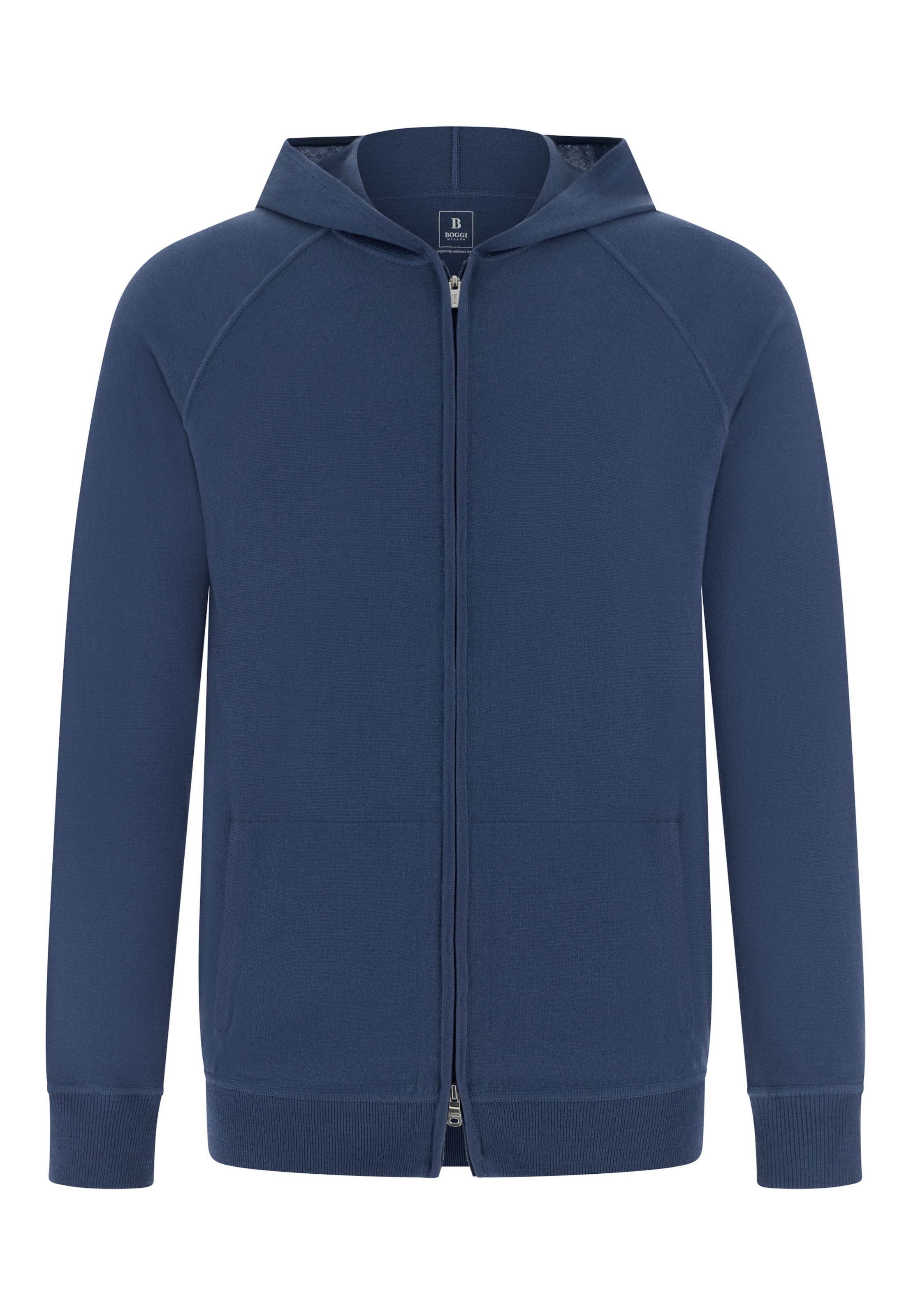 Veste mi-saison Boggi Milano en bleu : devant