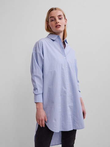 PIECES Blouse 'Hallie' in Blauw: voorkant