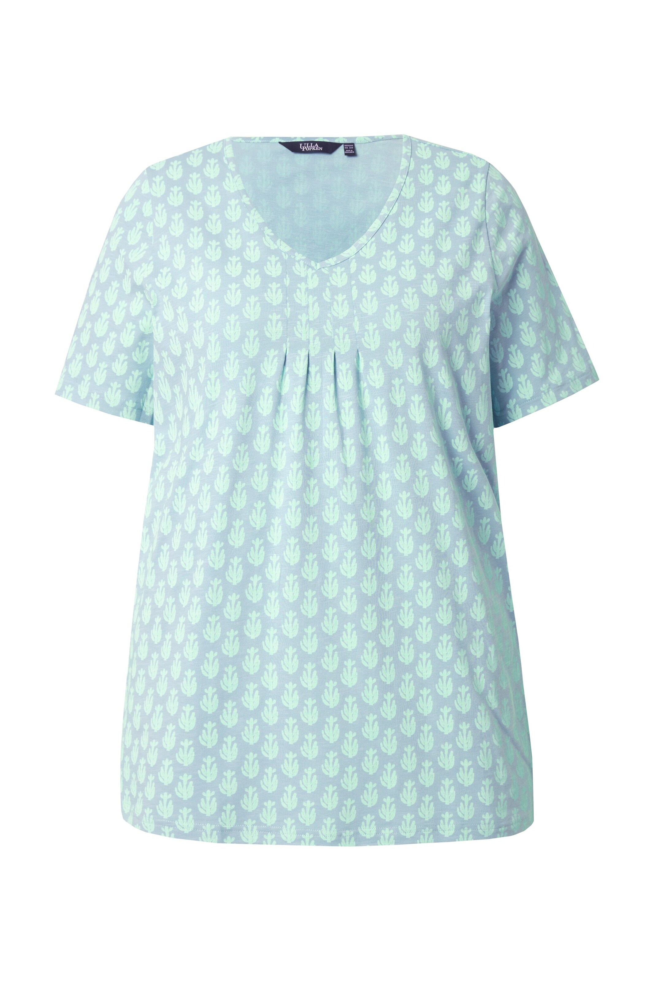 Ulla Popken Shirt in Groen: voorkant