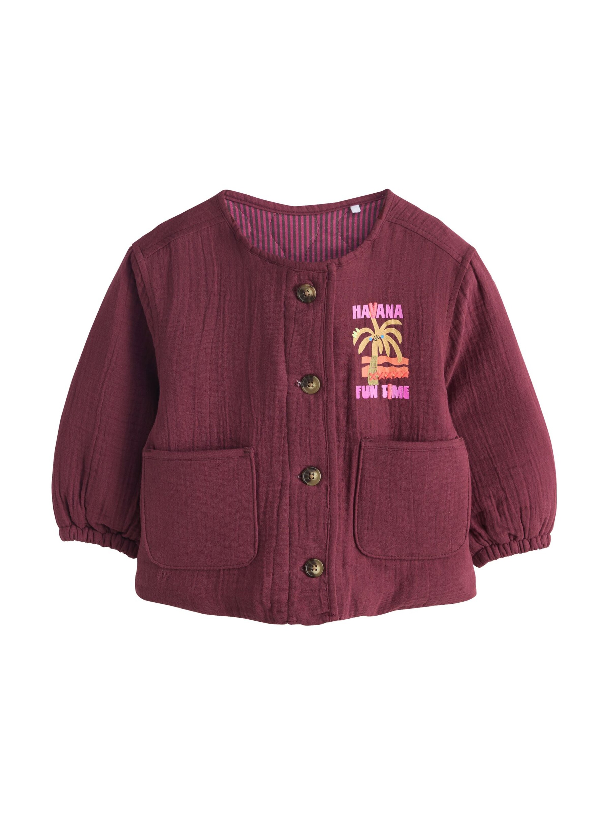 Next Φθινοπωρινό και ανοιξιάτικο μπουφάν σε λιλά: μπροστά