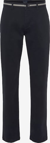 HECHTER PARIS Chino Pants in Blue: front