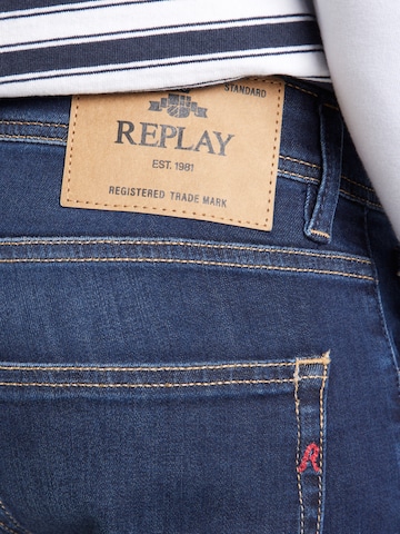 REPLAY Обычный Джинсы 'GROVER' в Синий