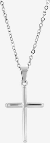 Akzent Pendant '"Mara" Edelstahl - Schlicht & Elegant - Kreuz' in Silver: front