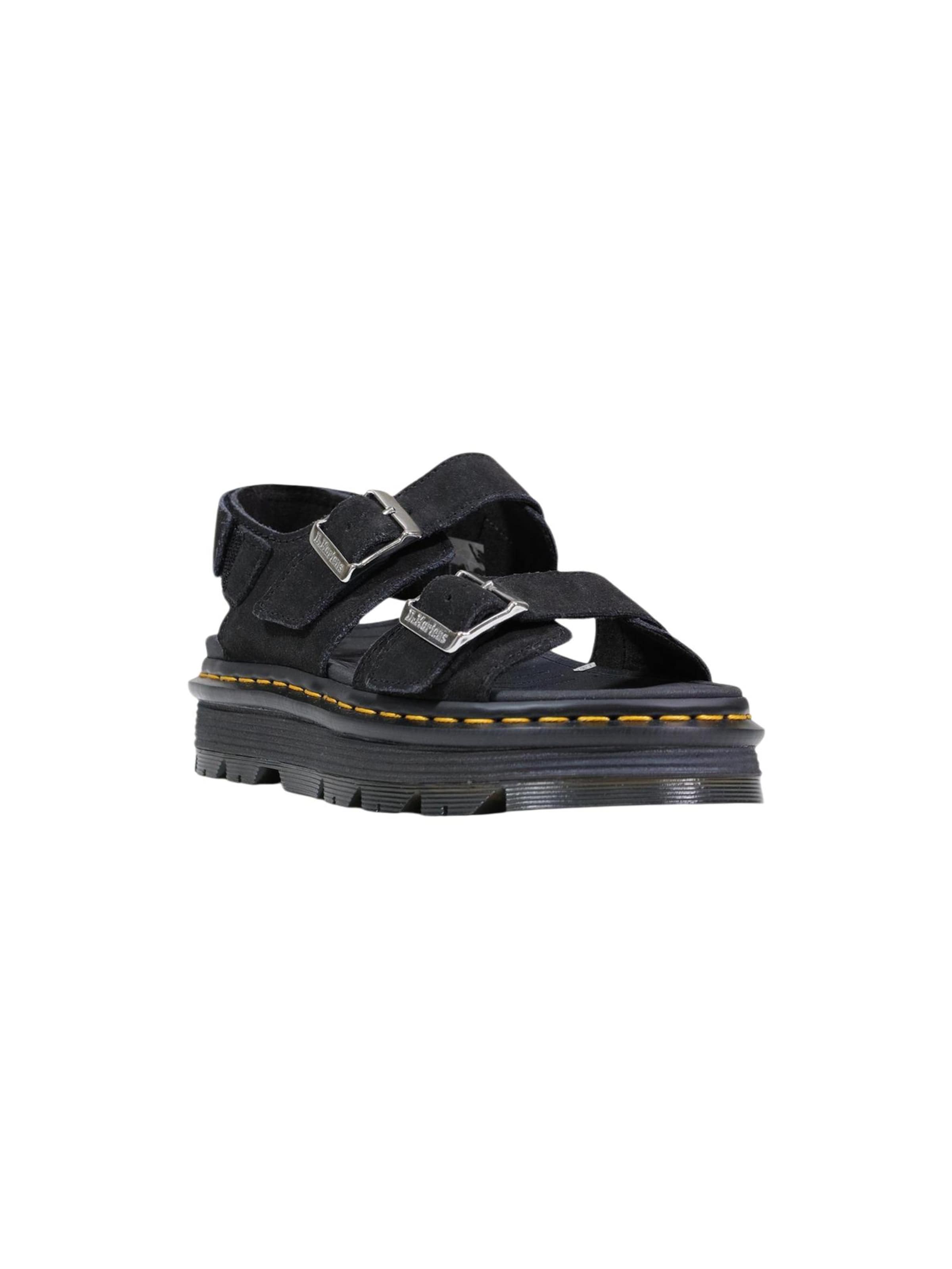 Dr. Martens Sandaal 'Zebzag Sandal Black Eh Suede 42689001' in Zwart