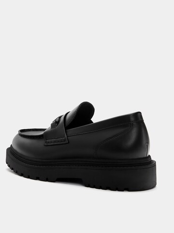 Pull&Bear Slipper i sort