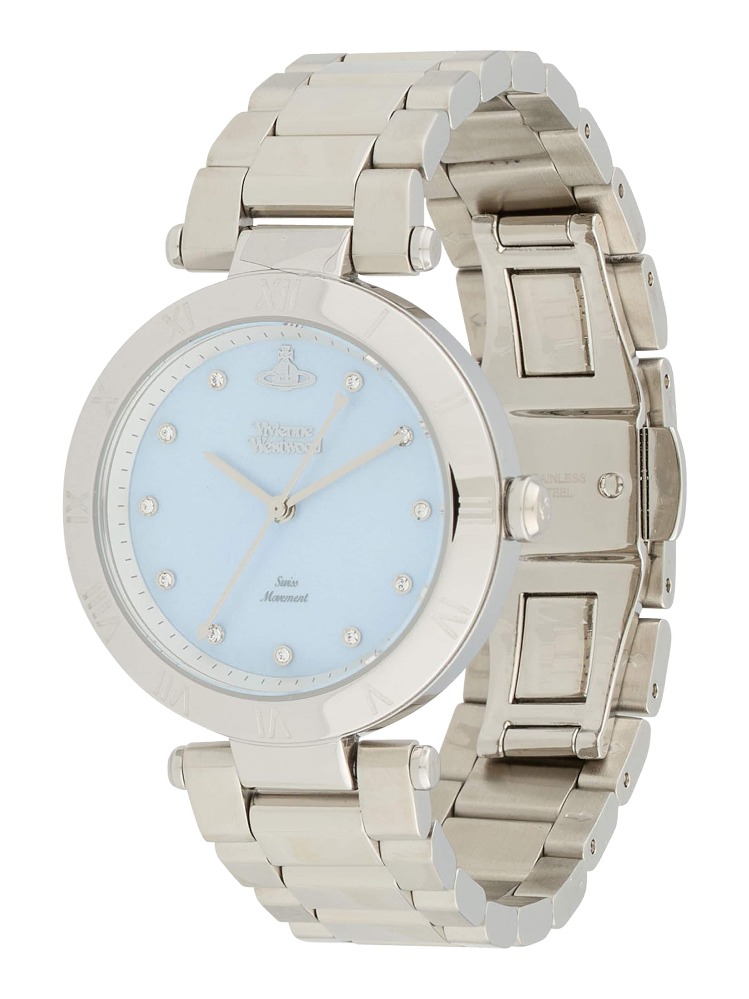 Vivienne Westwood Analogové hodinky – stříbrná: přední strana