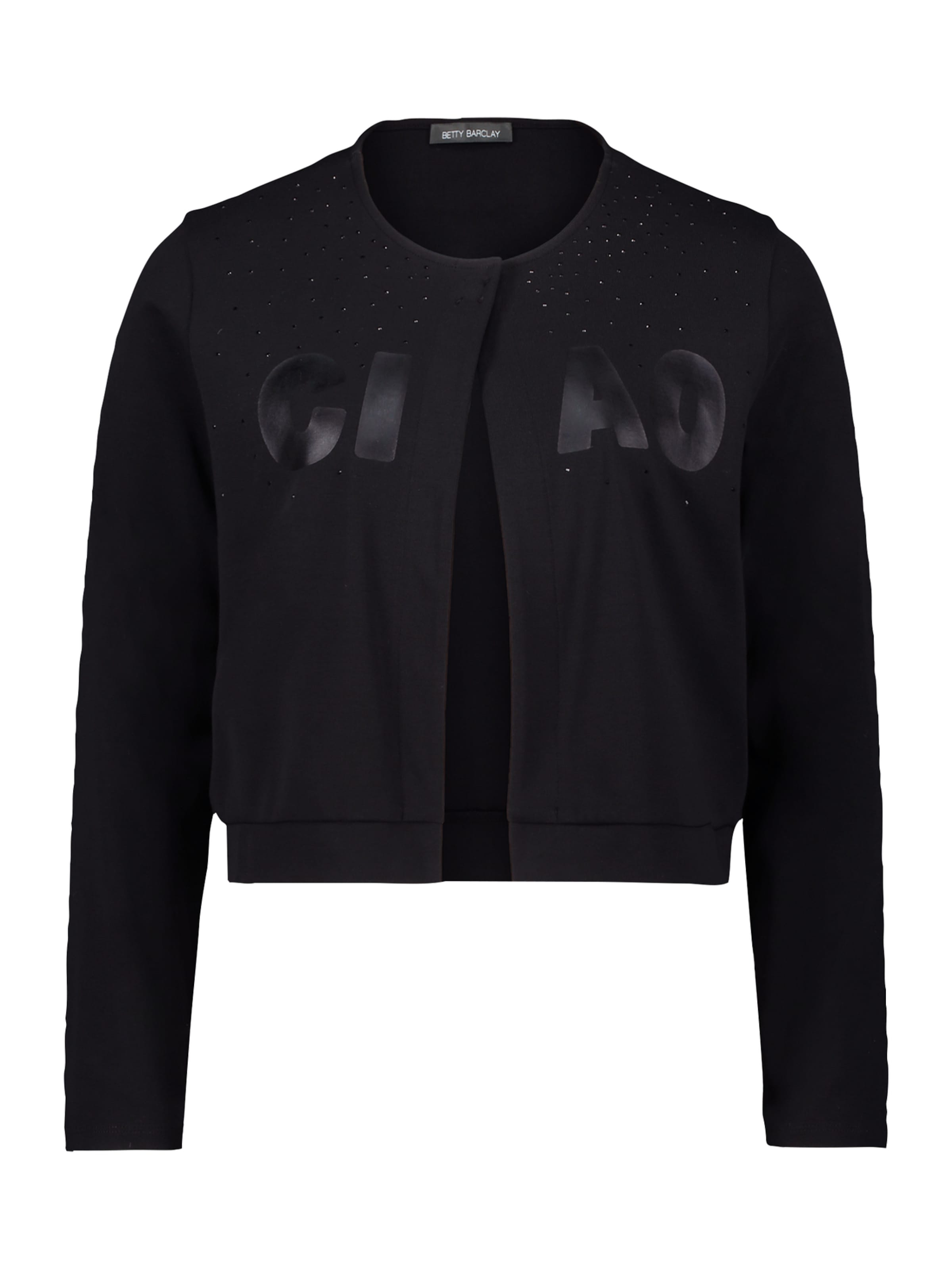 Giacca di felpa di Betty Barclay in nero: frontale