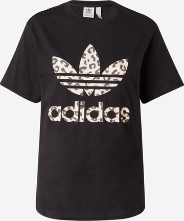 Tricou 'Trefoil' de la ADIDAS ORIGINALS pe negru: față