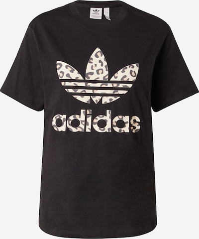 ADIDAS ORIGINALS T-shirt 'Trefoil' en beige / écru / anthracite / noir, Vue avec produit