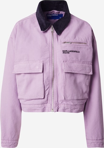 purpurinė KARL LAGERFELD JEANS Demisezoninė striukė: priekis