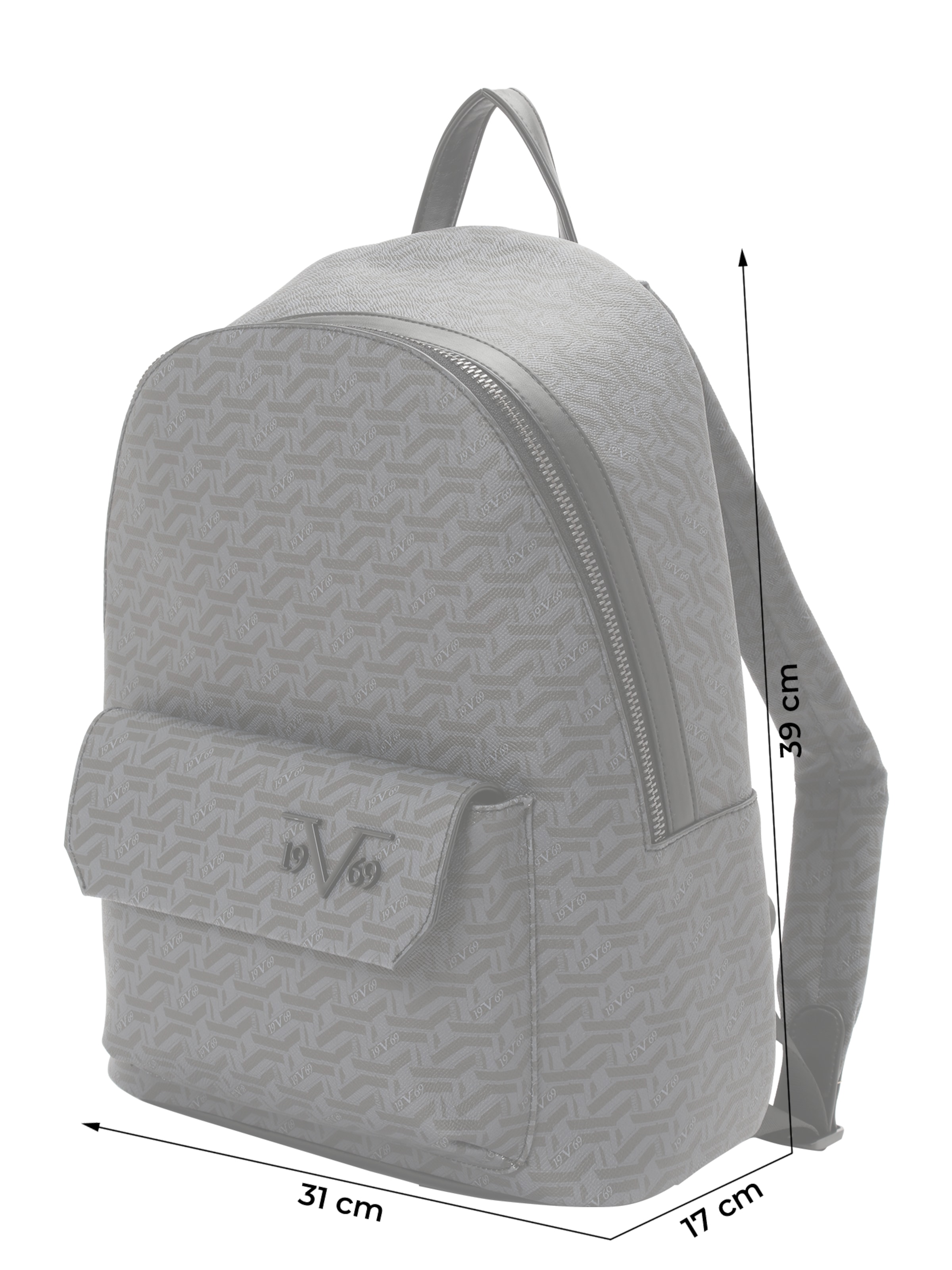 19V69 ITALIA Backpack 'Babilo' in Grey