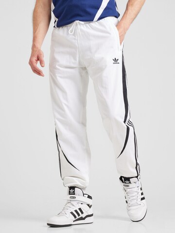 ADIDAS ORIGINALS Loose fit Pants in White: front