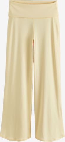 Wide Leg Pantalon de sport Next en jaune : devant