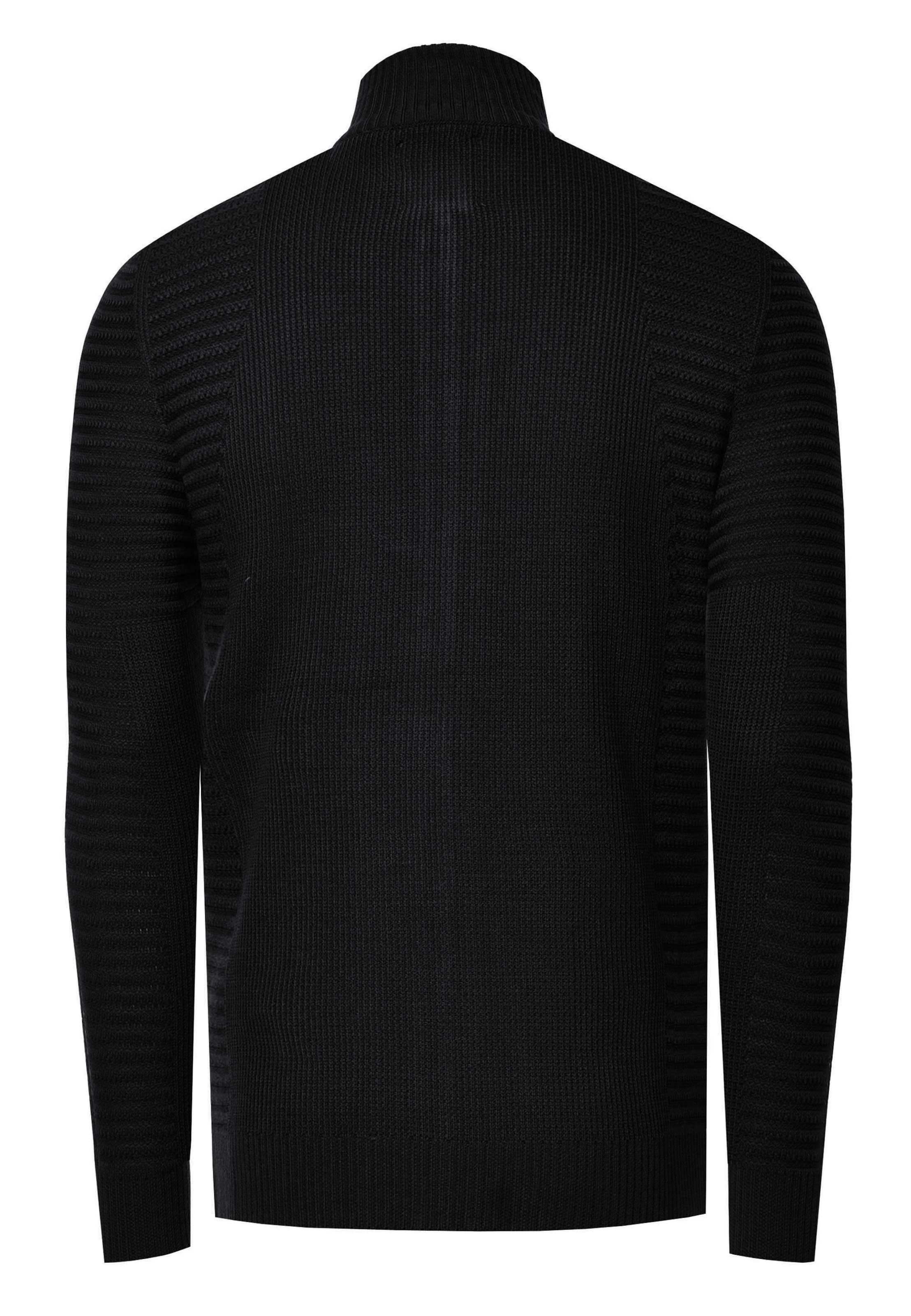 Rusty Neal Gebreid vest in Zwart