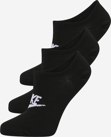 Nike Sportswear - Calcetines invisibles en negro: frente