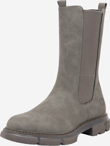 TOM TAILOR - Botas Chelsea en gris: frente