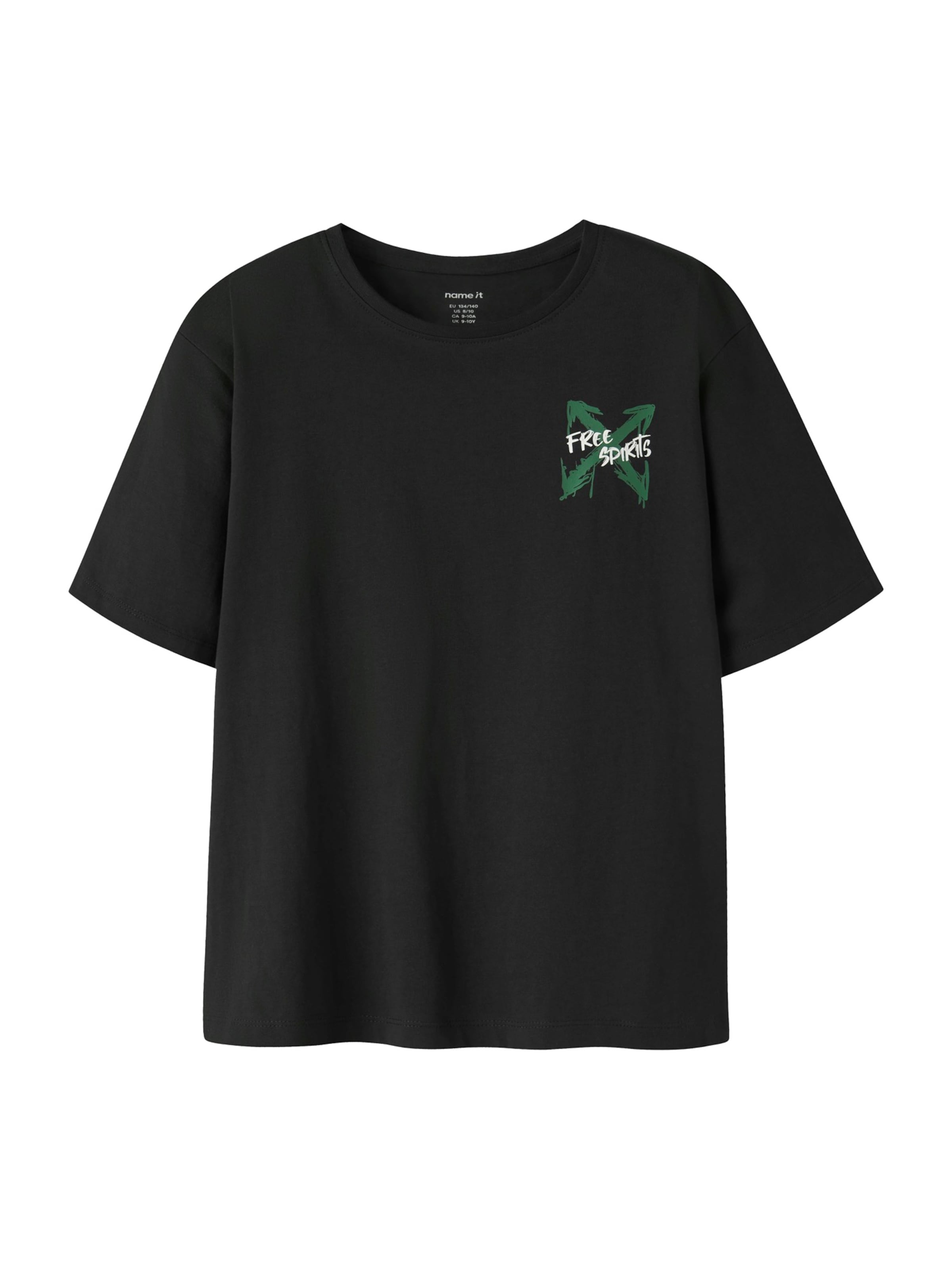 NAME IT Shirt 'NKMKEMUEL' in Black: front
