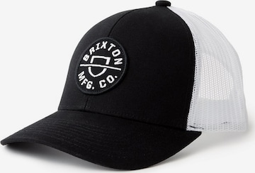 Brixton Cap 'CREST' in Schwarz: predná strana