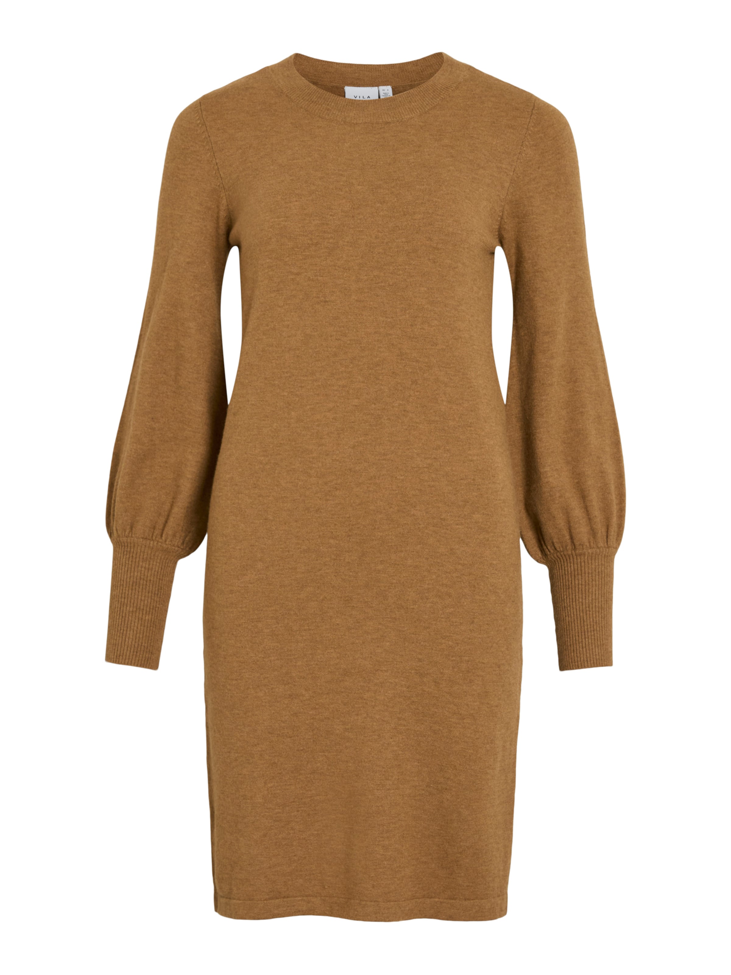 Robes en maille 'VIKERRY' VILA en marron : devant