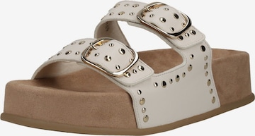 Paul Green Mules in White: front