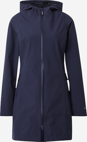ILSE JACOBSEN Between-Seasons Coat 'Raincoat' in Blue: front