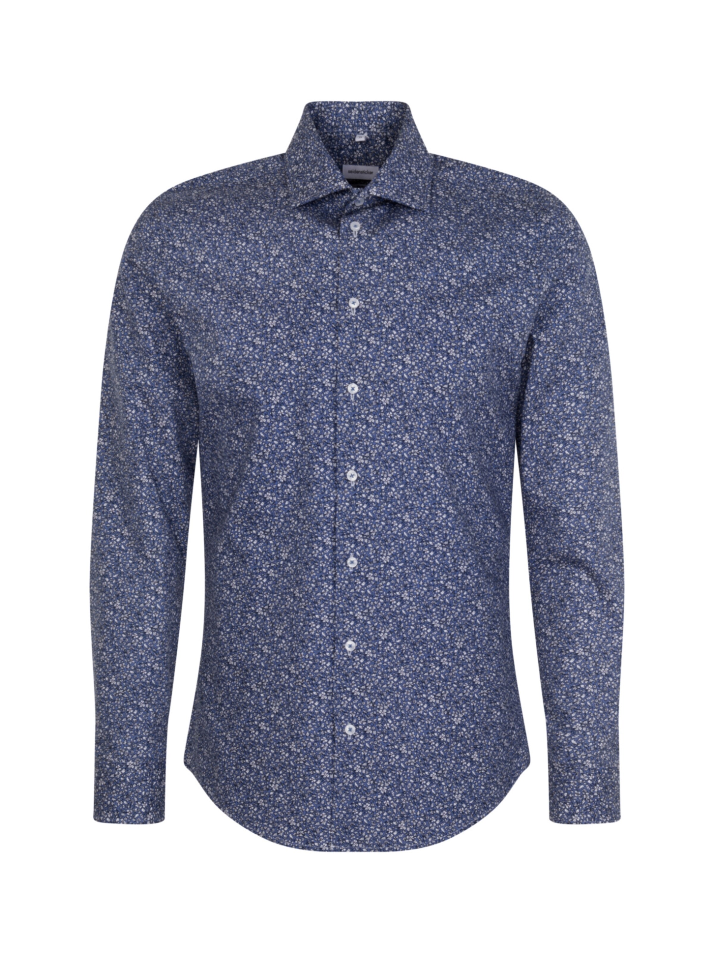 SEIDENSTICKER Regular Fit Hemd in Blau: Vorderseite