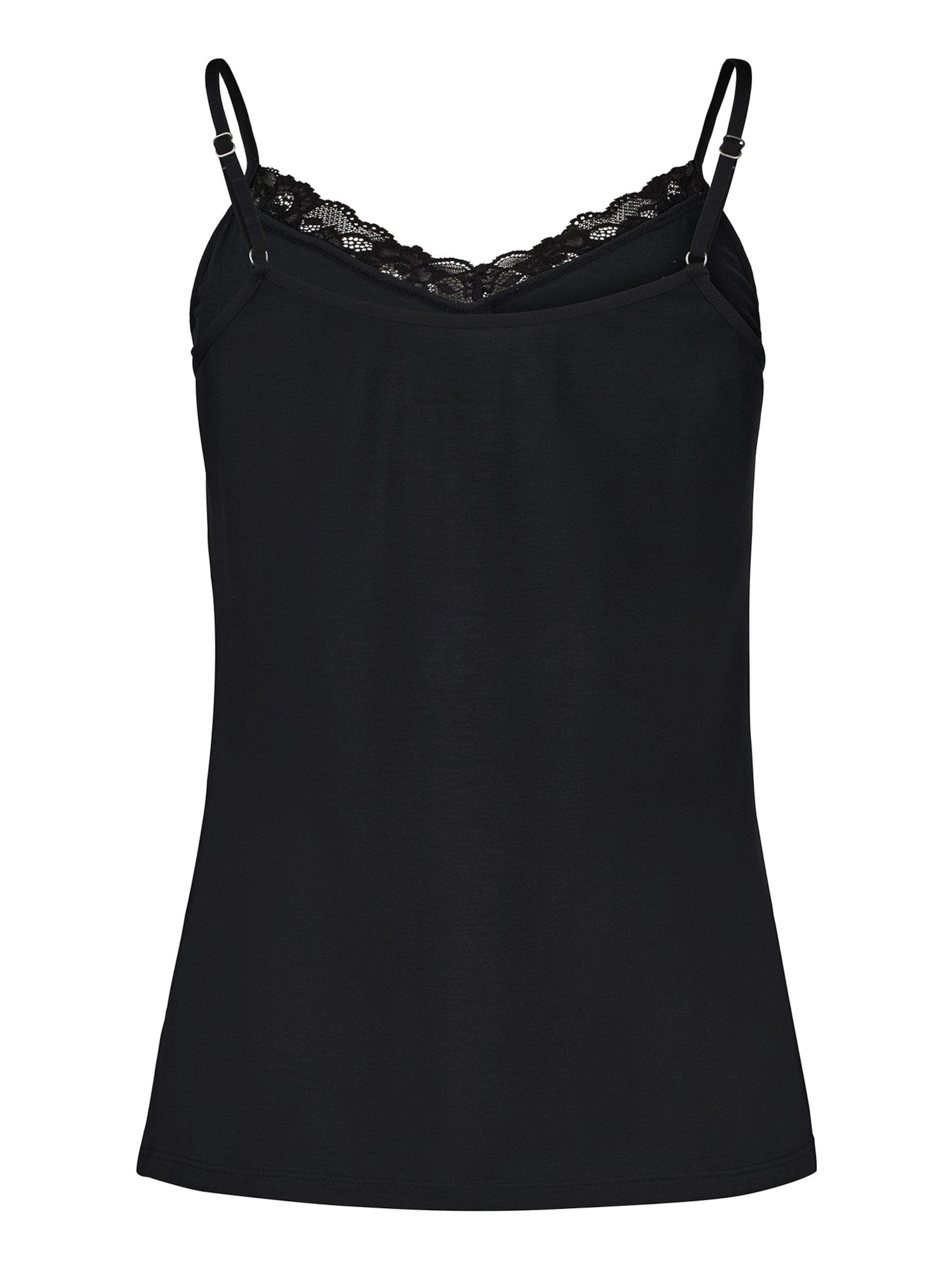 Skiny Spaghettitop ' Modal Lace ' in Beige