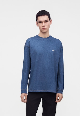 ADIDAS ORIGINALS - Camisa 'Trefoil Essentials' em azul: frente