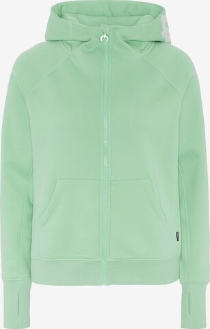 CHIEMSEE Zip-Up Hoodie in Green: front