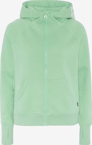 CHIEMSEE Zip-Up Hoodie in Green: front