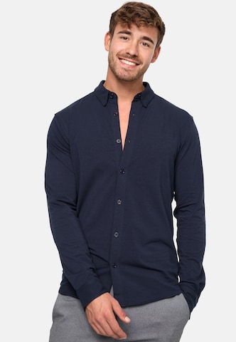 JEFF Slim fit Button Up Shirt 'Theodore' in Blue: front